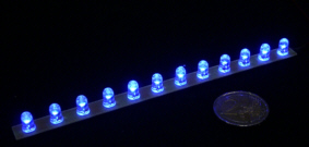 5mm LEDs blau